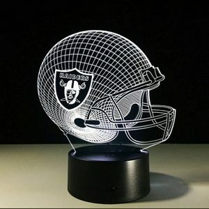 Oakland Raiders Lamp Light Home Decor